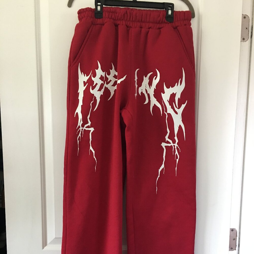Men's Manfinity Red Sweat Pants Size Small